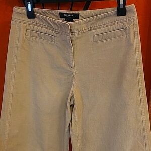 Express Courdory Wide Leg Pants Size 5/6 Short cream/tan